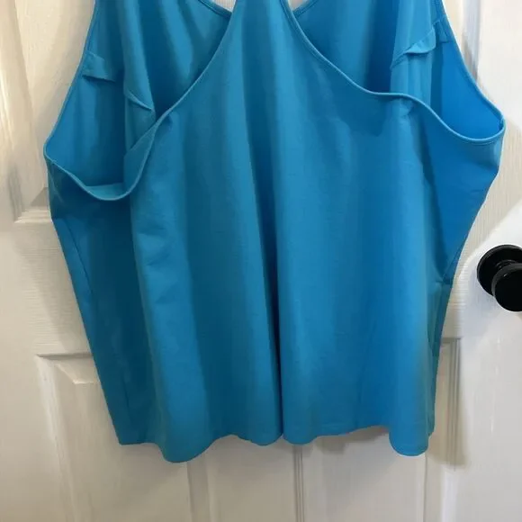 All In Motion Women’s Plus 3X Racerback Tank Top Turquoise Blue NWT Activewear - Picture 12 of 16